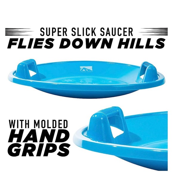 Franklin Sports Kids Toboggan Sled Arctic Trails Snow Saucer Winter Fun MSRP $44 - Picture 5 of 6